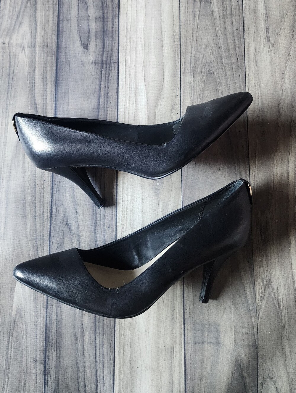 ALDO Black Pointed Toe Pumps - Classic Women's Dress Heels Size 8.5 - Picture 3 of 10